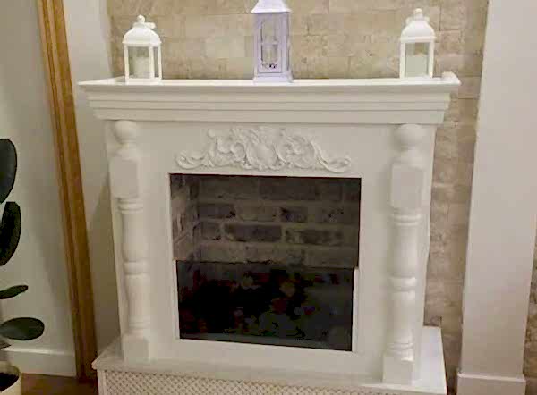 Alçıpan ve CNC ile hazırlanmış Şömine Çalışmamız